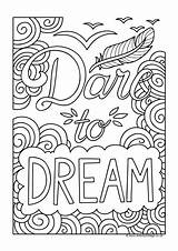 Dare Coloring Pages Getcolorings Dream sketch template