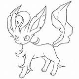 Pokemon Coloring Pages Leafeon Glaceon Printable Book Getdrawings Getcolorings Vulpix Print Color sketch template