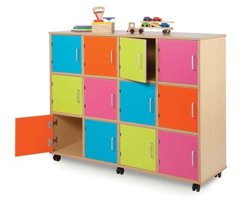 monarch mobile school wooden locker type storage unit meq9001