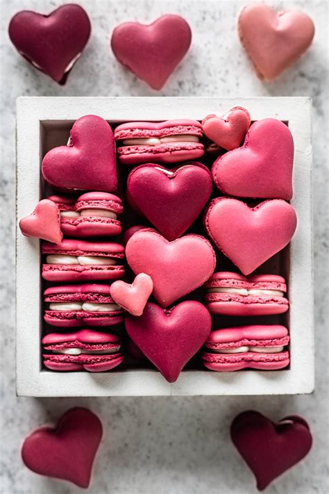 heart shaped macarons video template pies  tacos