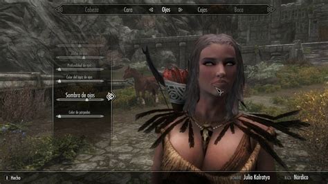 skyrim special edition creation of beautiful female character without