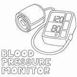 Pressure Blood Cuff Vector Set Stock Monitor Depositphotos Cliparts sketch template