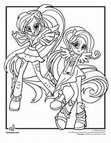 Pony Equestria Rainbow Coloring Little Pages Dash Girls Rocks Girl Human Rock Sketch Drawing Print Color Fluttershy Eque Cartoon Printable sketch template
