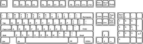 keyboard coloring page printable