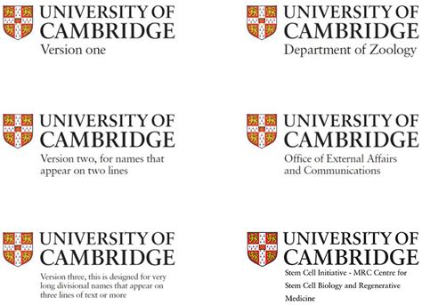 departmental logos university  cambridge