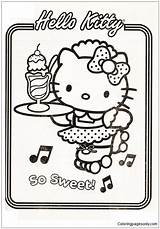 Hello Kitty Pages Coloring Sweet Color Online sketch template