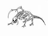 Skeleton Coloring Animal Pages Getcolorings Printable sketch template