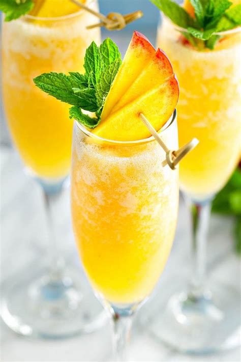 this frozen peach bellini recipe is an upgrade on the classic italian