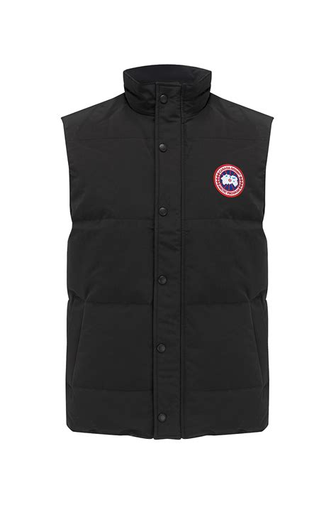canada goose men s garson vest black new w20 collection linea fashion