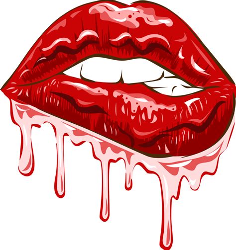 dripping lips png graphic clipart design 20962893 png