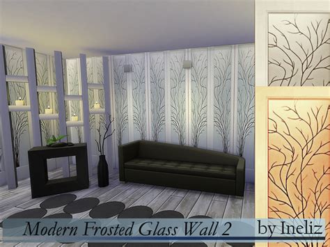 modern frosted glass wall   ineliz  tsr sims  updates