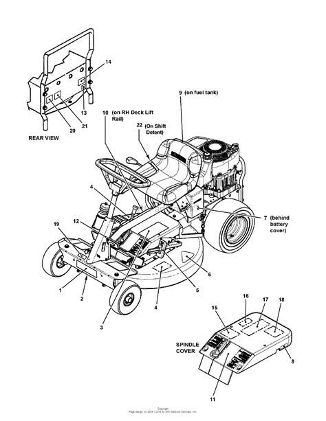 snapper rear engine riding mower parts diagram