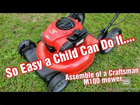 craftsman  push mower youtube