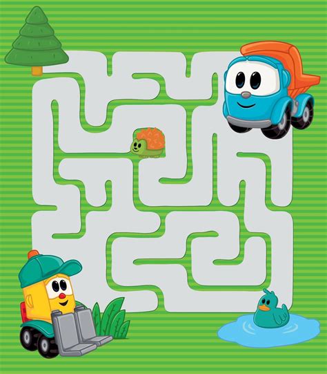 leo  truck maze truck coloring pages cars theme birthday party