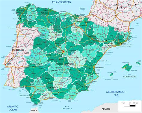 map  south east spain