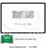 Coloring Saudi Flag Arabia Sample Illustration Royalty Clipart Vector Lal Perera Pages Worksheets Trending sketch template