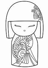 Kokeshi Kimmidoll Coloriage Colorir Boneca Buscar Imprimibles Japoneses Template Japonesas Matryoshka Supercoloring Kimmi Japonesa Giapponese Muñecas Desenhos Bambole Visitar Artistiche sketch template