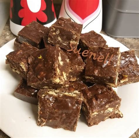 lemoen sjokolade beskuitjie fudge  recipe blog