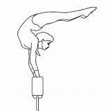 Gymnastique Poutre Acrobat Barre Colorier Printable Escargot Danieguto Télécharger sketch template