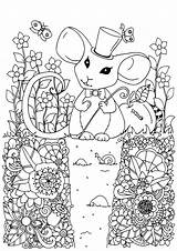 Coloring Mouse Pages Kids Children Print Color Cute Printable Adult Animals Coloringbay Justcolor sketch template