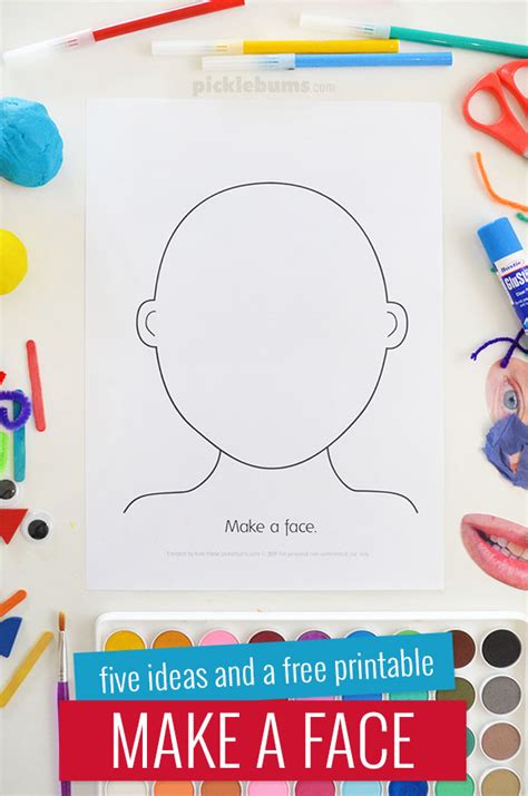 face activity  ideas    printable picklebums
