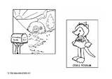 Twins Possum Coloring sketch template