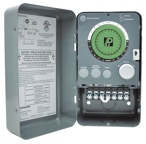 paragon defrost timer control  ac voltage   amps   nc