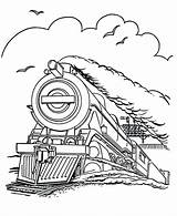 Railroad Coloring Pages Getcolorings Streamlined Diesel sketch template