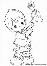 Precious Moments Coloring Pages Kids sketch template