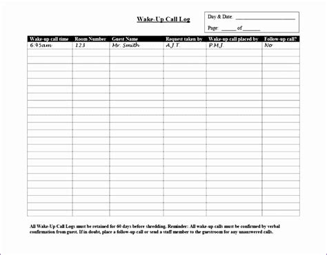 call log template excel excel templates