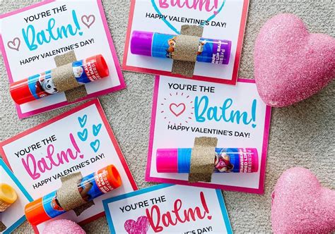 unique fun  lip balm valentine printables simply september
