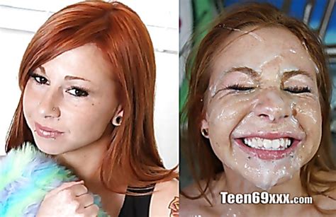 face before and after cumshot