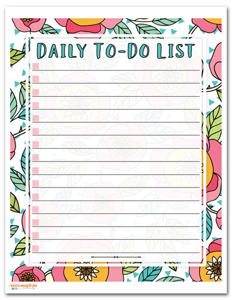 list printables