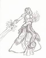 Warcraft Mage Wizard Worgen Mycoloring Cataclysm Malbuch Erwachsene sketch template