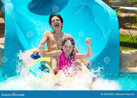 kids  water  stock photo image  laugh park