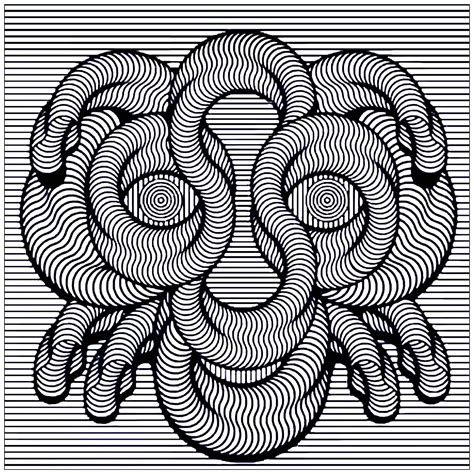 printable optical illusion coloring pages
