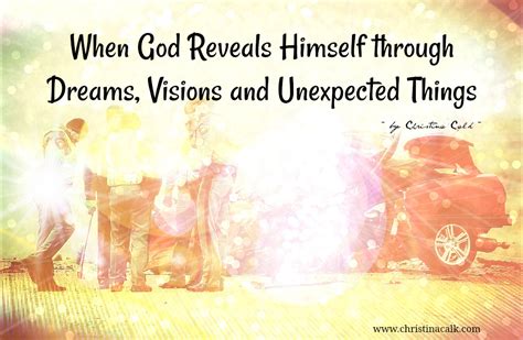 When God Reveals Himself Through Dreams Visions And