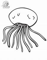 Jellyfish Coloring Pages Printable Kids Color Calendars Print Papers Nfl Calendar sketch template