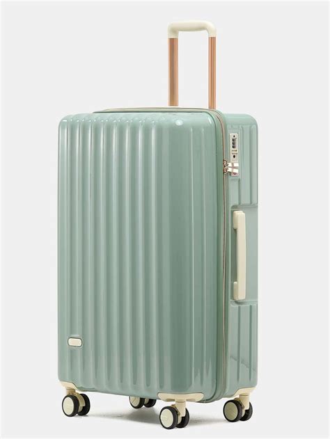 tsa lock abs pc material multicolor minimalist zipper carry  luggage suitcase  travel
