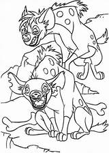 Coloring Lion King Hyena Pages Cunning Hyenas Color Getcolorings Getdrawings sketch template