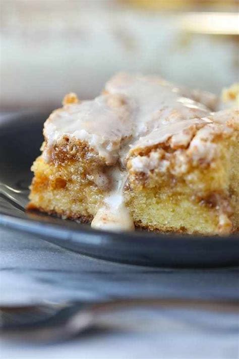 easy cinnamon roll cake  absolute perfection simple   crazy