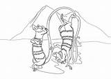 Opossum Coloring Pages Ice Age Coloringtop sketch template