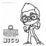 Mighty Express Coloring Pages Freight Nate Xcolorings sketch template