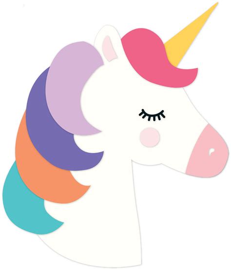 rainbow unicorn head svg