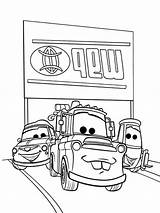 Coloring Mater Pages Cars Tow Lightning Mcqueen Printable Colouring Loved Friends His Disney sketch template