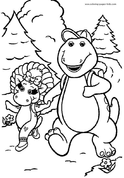barney color page cartoon color pages printable cartoon coloring pages  kids