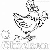 Coloring Chicken Egg Pages Getcolorings Print Getdrawings sketch template
