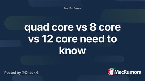 quad core   core   core    macrumors forums