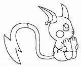 Raichu Pokemon Getdrawings Colorluna sketch template
