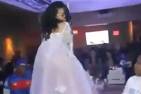 bride twerking in wedding dress is classy to the core